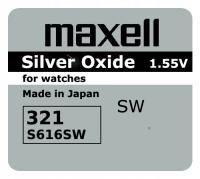 * Bateria srebrowa Maxell 321 SR616SW 616 SR616
