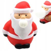 ZABAWKA GNIOTEK ANTYSTRESOWY MIKOŁAJ NA ŚWIĘTA GUMOWY SQUISHY ŚWIĄTECZNY
