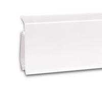 Плинтус белый матовый 7 см EVO белый 1 метр.