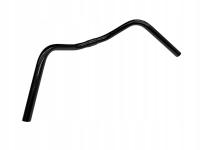 Ретро изогнутый руль велосипеда 560 мм, черный глянец