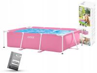 Бассейн прямоугольный розовый для детей 220x150x60 см Intex 28266