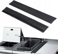 2X CZARNA LISTWA WYPEŁNIACZ SZCZELIN BLATU KUCHNI PAS USZCZELNIAJĄCY 53cm