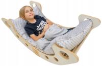 Детская деревянная качалка Монтессори с подушкой большой складной твердый RU