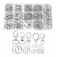 Zapięcia łańcuszki karabińczyki do robienia breloków smyczy zestaw 325 szt.