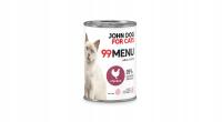 John Dog for Cats 99 menu karma mokra dla kota kurczak 6x400 g