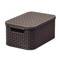 Корзина с бронзовой крышкой CURVER STYLE M 18L