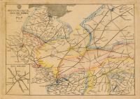 Stara Mapa Siec Kolejowa Ministerstwo Kolei Żelaznych PKP 1922r. 120x90cm