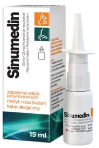 Sinumedin назальный спрей для синуса насморк аллергия 15 мл
