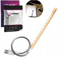 LAMPKA LED ELASTYCZNA na USB do LAPTOPA KOMPUTERA ŁADOWARKI TV ZŁOTA