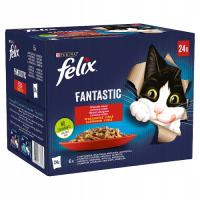 FELIX FANTASTIC деревенские вкусы микс в желе пакетики для кошек 24X85G