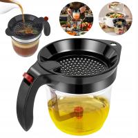 DZBANEK DO ODDZIELANIA TŁUSZCZU DO KUCHNI SEPARATOR TŁUSZCZU I SOSU 1L