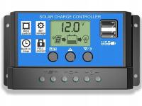 КОНТРОЛЛЕР ЗАРЯДА ЖК-ПАНЕЛИ 12V 24V 2X USB СОЛНЕЧНЫЙ КОНТРОЛЛЕР 30A