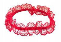 Podwiązka Czerwona Koronka