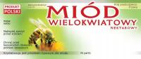 ETYKIETY na słoik MIÓD WIELOKWIATOWY nektarowy 100 szt