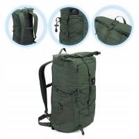 Plecak miejski KADVA CityQuest 22l zielony ROLOWANY KIESZENIE BOCZNE