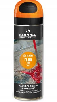 Геодезическая краска спрей SOPPEC FLUO 1 шт. x 500ml