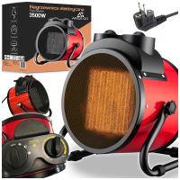 БОЛЬШОЙ ЭЛЕКТРИЧЕСКИЙ НАГРЕВАТЕЛЬ 3500 ВТ ТЕПЛОВЕНТИЛЯТОР НАГРЕВАТЕЛЬ С TEROMSTAT