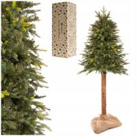 CHOINKA SZTUCZNA NA PNIU 160cm PE jak Prawdziwa PIĘKNA DELUX ŚWIERK +GRATIS