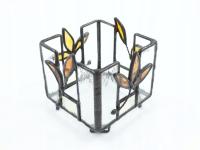 Świecznik witrażowy LIŚCIE II