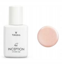 Yokaba Inception 03 SOFT PINK FLICKER Żel budujący, Róż nude z drobinkami