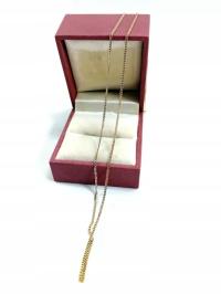 SUBTELNY ZŁOTY ŁAŃCUSZEK PR.585 DŁ.46CM