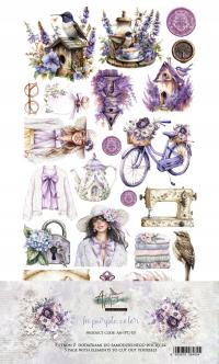 Alchemy of Art In Purple Color Zestaw Dodatków 15x30cm Scrapbooking