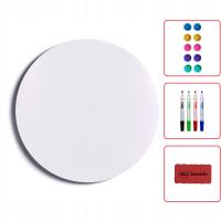 Panel magnetyczny OKRĄGŁY bezramowy średnica 80 cm + gratisy