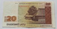 Łotwa 20 łatów 1992