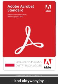 Adobe Acrobat Standard DC 1 PC / 12 miesięcy ESD