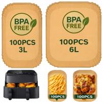 200SZT WKŁADY PAPIEROWE DO FRYTKOWNICY PHILIPS AIRFRYER PAPIER DO PIECZENIA