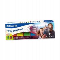 КРАСКА ДЛЯ ПЛАКАТОВ 20 МЛ 12 ЦВЕТОВ ПЕЛИКАН