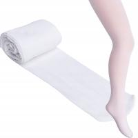 Колготки для девочек белые гладкие MICROFIBRA 50DEN