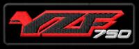 Naszywka dla fanów Yamaha YZF 750 haftowana z termofolią YZF750