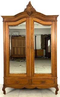 STYLOWA SZAFA LUDWIK ROCAILLE LITY DĄB GARDEROBA ROKOKO FRANCJA 1468