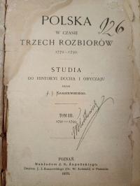 Kraszewski - Polska w czasie trzech rozbiorów 1875