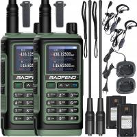 2× Krótkofalówka Radiotelefon Baofeng UV-17E Walkie Talkie PMR VHF UHF USB-C