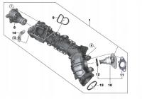 Kolektor ssący B47B B47D BMW 1 F40 / X1 F48 / X2 F39 Oryginał