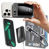 Webski Powerbank индукционная магнитная емкость 10000mah 22,5 Вт CC кабель шнур шнур для КЛЮЧ КОЛЬЦО КАРАБИН