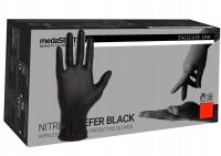 Rękawiczki jednorazowe nitrylowe czarne INDEX BHP bezpudrowe 100 szt.