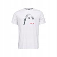 Koszulka tenisowa męska HEAD CLUB CARL T-shirt Biała XXL