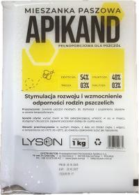 APIKAND 1kg CIASTO pokarm DLA pszczół APIKAND ciasto DLA PSZCZÓŁ
