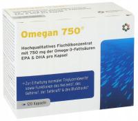 Intercell Omegan 750 kwasy omega-3 120kapsułek