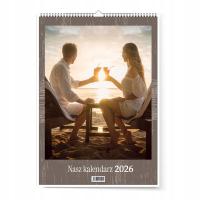 Fotokalendarz ścienny A3+ Pion 2026 FOTO-kalendarz 13 stron Twoje zdjęcia