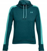 BLUZA UNDER ARMOUR FEATHERWEIGHT FLEECE FUNNEL GREEN S