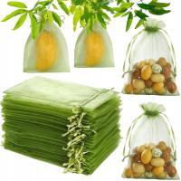 Мешки из органзы 10x15cm 100 шт свадебные подарочные пакеты зеленый