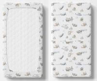 PRZEŚCIERADŁO BAMBUSOWE Z GUMKĄ DO ŁÓŻECZKA 60x120 ODDYCHAJĄCE - FERETTI