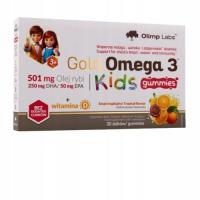 OLIMP GOLD OMEGA 3 KIDS GUMMIES / 30 ŻELKÓW/ OLEJ RYBI+ WITAMINA D