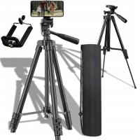 Tripod Golpin TRIPOD STATYW 4w1 TELEFON APARAT PILOT GŁOWICA 3D 100 cm czarny