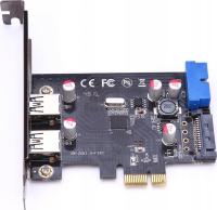 Kontroler MicroConnect PCIe 2.0 x1 - 2x USB 3.0 (MC-USB3.0-F2B2-V2) OUTLET