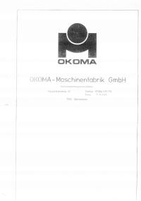Czopiarka OKOMA SF3S - электрические схемы